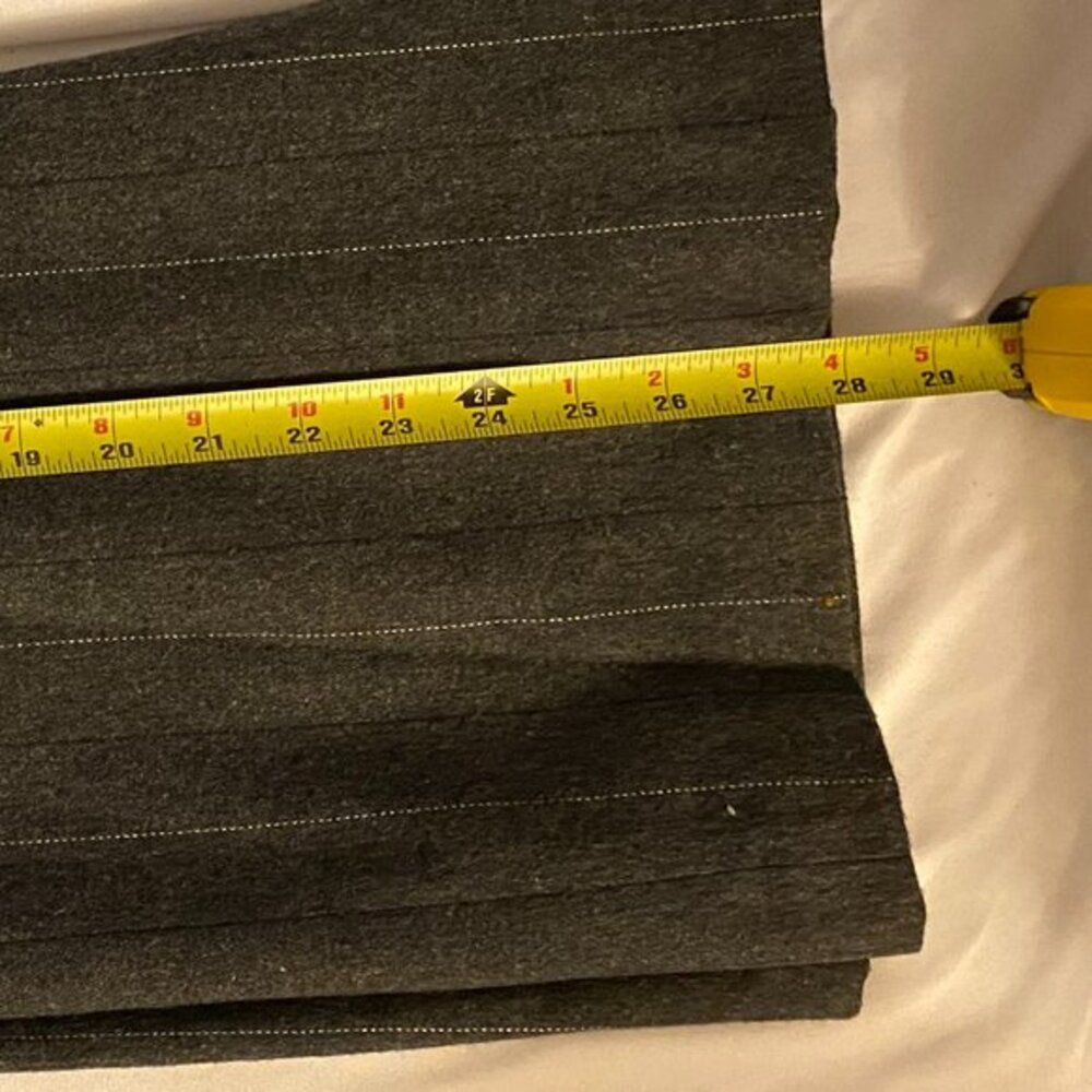 Vintage Ashley Brooke Women's Career Suit & Skirt Gray Pinstripes Button Down 12 - Picture 13 of 15